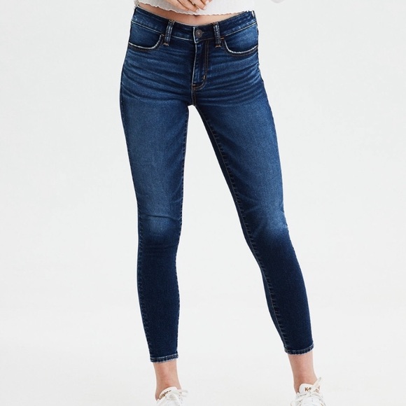 BNWOT American Eagle stretch crop Jeggings sz 2 - Picture 1 of 5